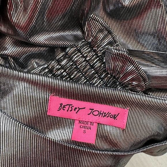 Betsey Johnson Metallic Silver Dress - Picture 4 of 4